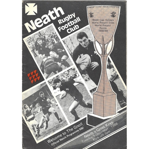 Cross Keys Away Rugby Union Programmes
