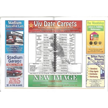 1997/98 Neath v Swansea Rugby Union Programme