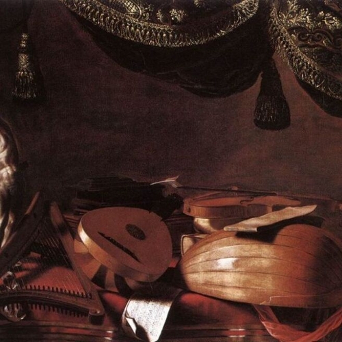 Still-Life with Musical Instruments and a Small Classical Statue