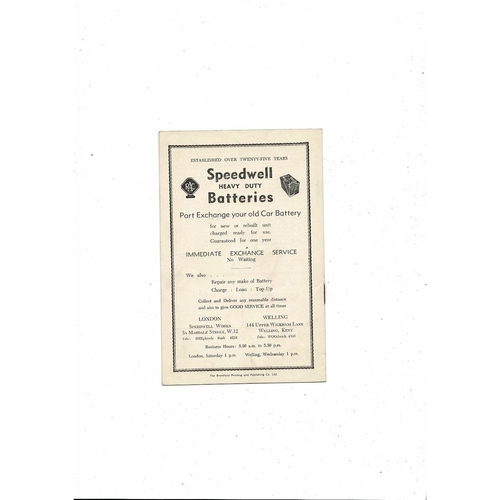 1955/56 Brentford v Southampton Football Programme. Autographed