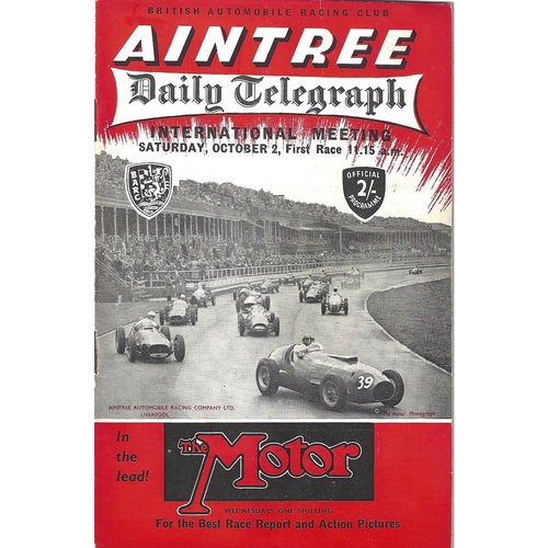 Aintree Motor Racing Programmes