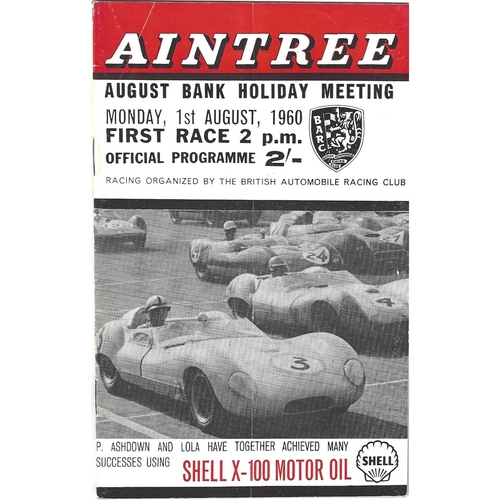 Aintree Motor Racing Programmes