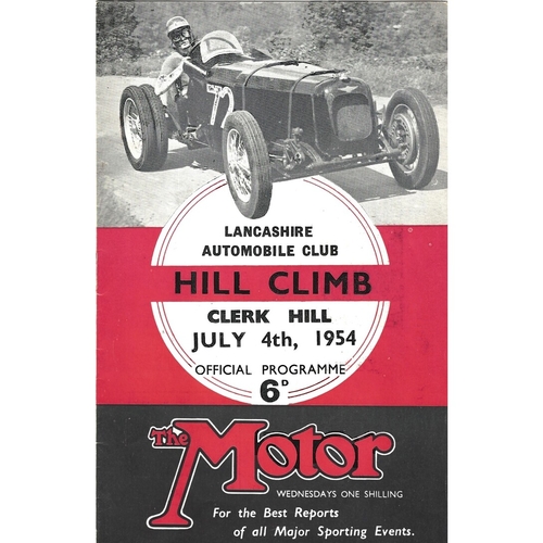 Clerk Hill Motor Racing Programmes
