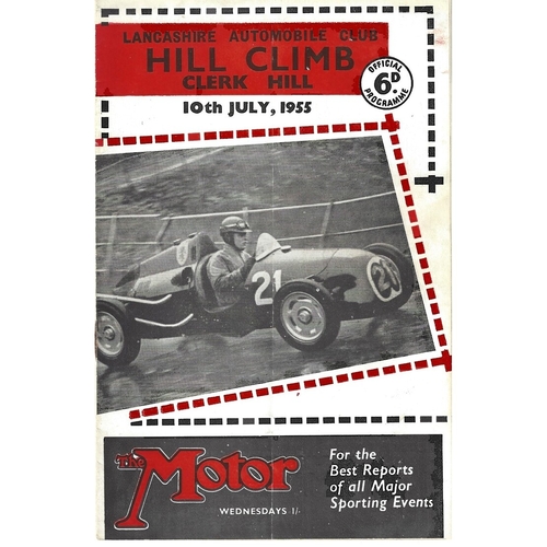 Clerk Hill Motor Racing Programmes