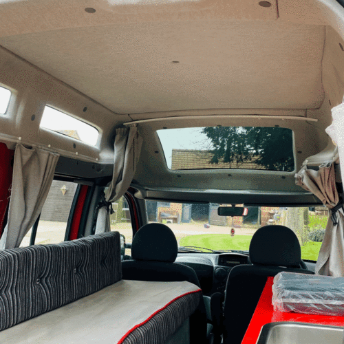 2007 Fiat Doblo 1.3 Petrol Camper Van 2 Berth ONLY 36943 Miles Bright Red