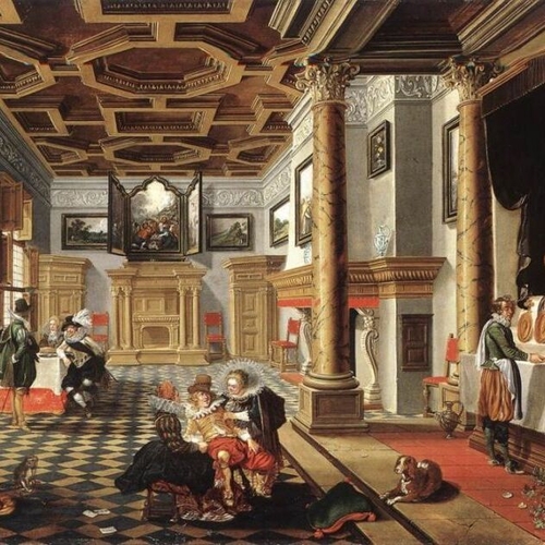 Renaissance Interior with Banqueters
