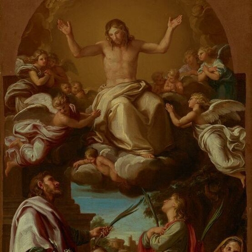 Christ with Saints Julian, Basilissa, Celsus and Marcionilla