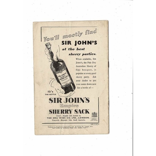 1947 Middlesex Sevens Rugby Union Programme