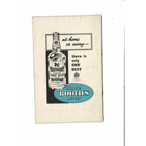 1955 Oxford v Cambridge Varsity Match Rugby Union Programme