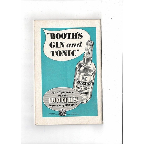 1956 Oxford v Cambridge Varsity Match Rugby Union Programme