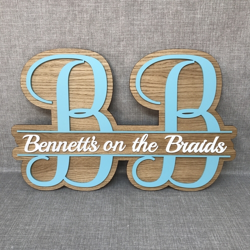 Double barrel monogram