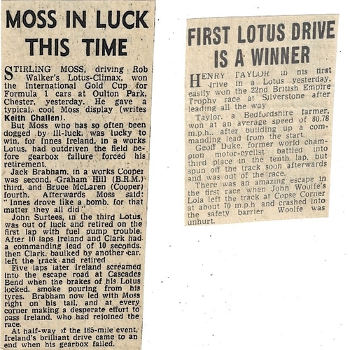 1960 Oulton Park International Gold Cup Meeting (24/09/1960) motor racing programme