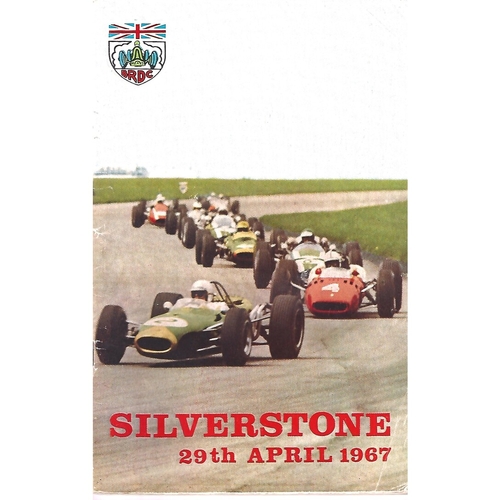 1967 Silverstone 19th International Trophy Meeting (29/04/1967) Motor Racing Programme