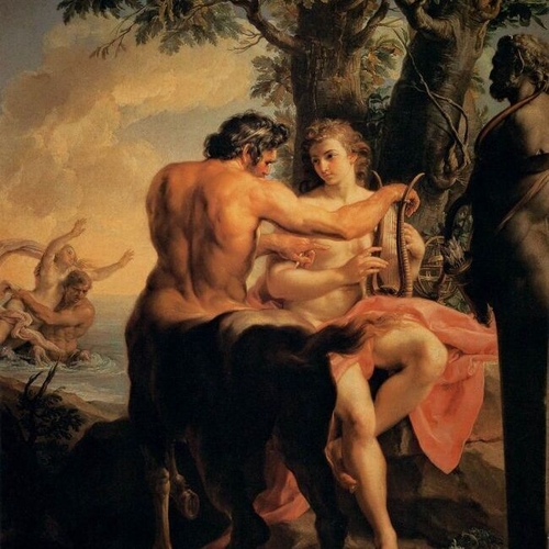 Achilles and the Centaur Chiron