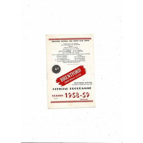 Tranmere Rovers Away Football Programmes