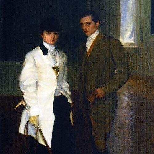 Charles Sumner Bird and His Sister, Edith Bird Bass