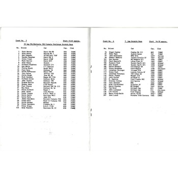 1988 Silverstone Eight Clubs 39th Silverstone Race Meeting (08/10/1988) Motor Racing Programme