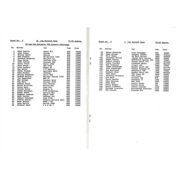 1989 Silverstone Eight Clubs 40th Silverstone Race Meeting (14/10/1989) Motor Racing Programme