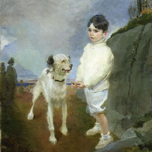 Lane Lovell and His Dog