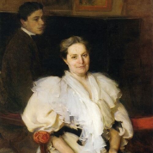 Mrs Beauveau Borie and Her Son Adolphe