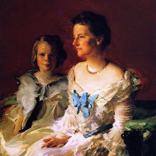Mrs Theodore Roosevelt and Daughter Ethel