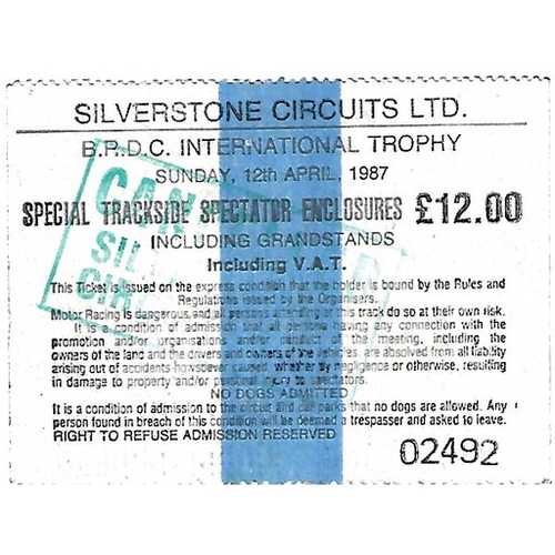 1990 Silverstone Flair Press Race Day Meeting (29-30/09/1990) Motor Racing Programme & Event Entry Ticket