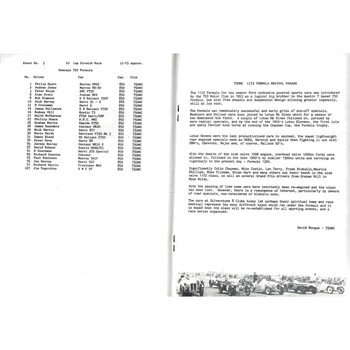 1992 Silverstone The Eight Clubs 1992 Silverstone Race Meeting (26/09/1992) Motor Racing Programme