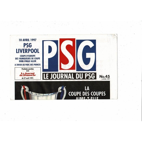 European Cup Winners Cup Semi Final Football Programmes