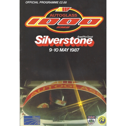 1987 Silverstone Autoglass 1,000km Race Meeting (09-10/05/1987) Motor Racing Programme & Event Entry Ticket