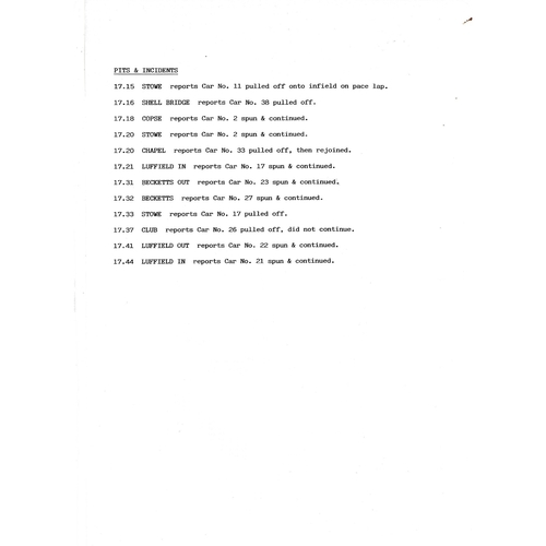 1992 Silverstone Christie's International Historic Festival Meeting (25-26/07/1992) Motor Racing Programme, Race Card, Event Entry Ticket & Practice/Result Timing Sheets
