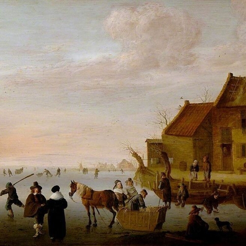 Skaters on a Frozen River