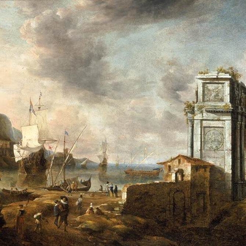 Capriccio of a Mediterranean Harbour