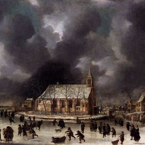 Skating at Sloten, near Amsterdam