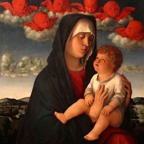 Madonna of Red Cherubs