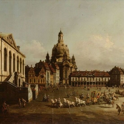 New Market Square in Dresden from the Jüdenhof