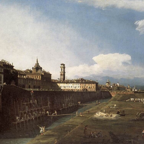 View of Turin near the Royal Palace