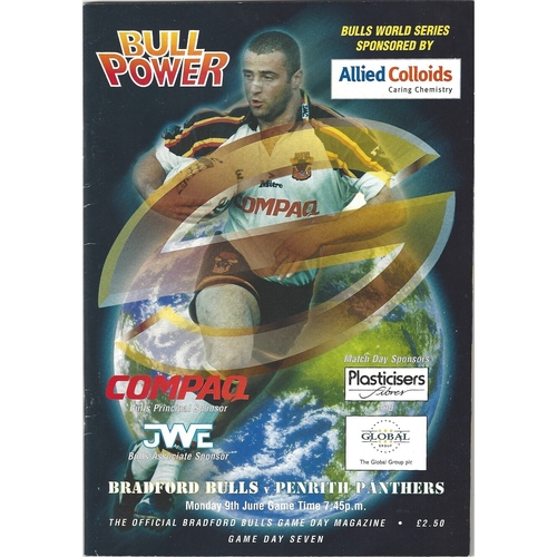 1997 Bradford Northern v Penrith Panthers Rugby League World Club Challenge Programme