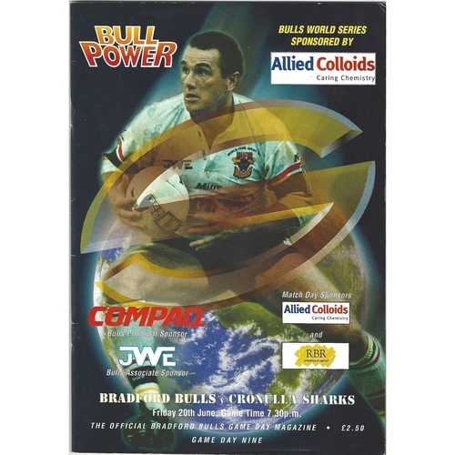 1997 Bradford Northern v Cronulla Sharks Rugby League World Club Challenge Programme