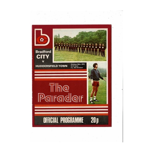 Bradford City Home Football Programmes