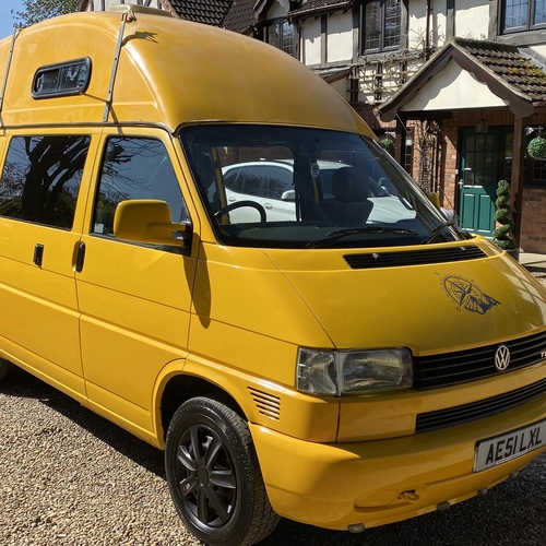 2001 (51)reg VW Transporter T4 Camper Van 4 Berth Yellow SWB 2.5 TDi 5cyl