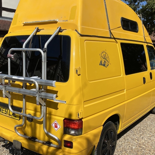 2001 (51)reg VW Transporter T4 Camper Van 4 Berth Yellow SWB 2.5 TDi 5cyl