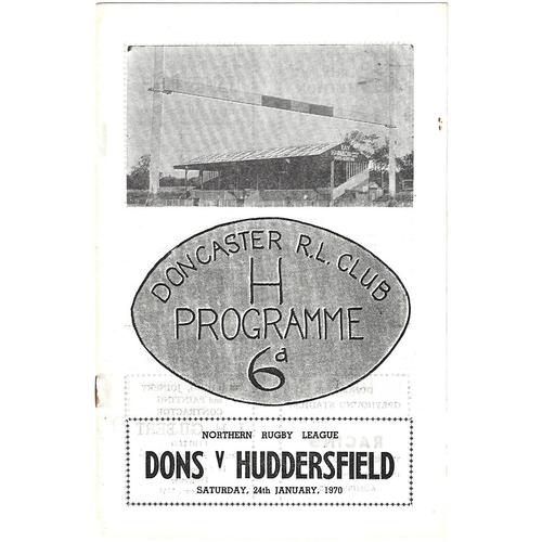 Doncaster Home Rugby League Programmes