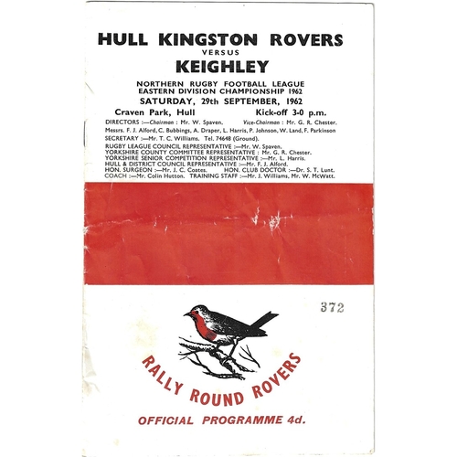 Keighley Away Rugby League Programmes