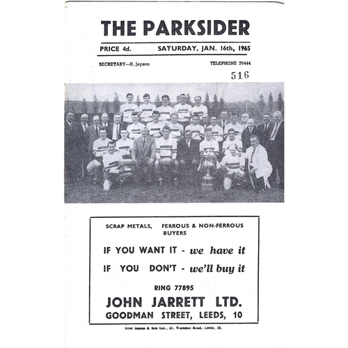 Doncaster Away Rugby League Programmes