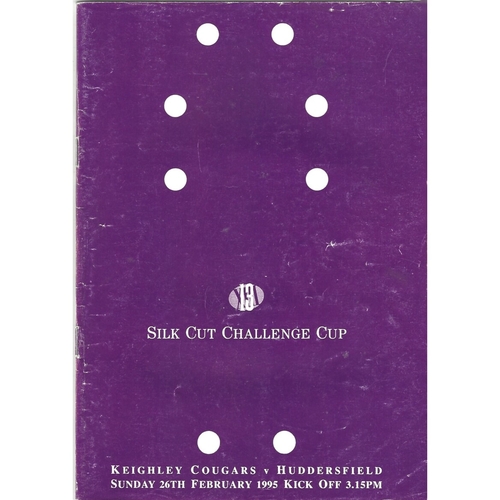 1994/95 Keighley Cougars v Huddersfield Rugby League Challenge Cup 5th Round Programme