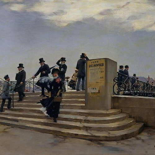 A Windy Day on the Pont des Arts