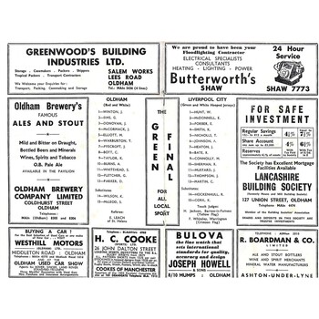 1965/66 Oldham v Liverpool City Rugby League Programme
