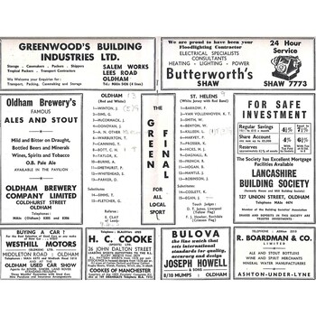 1965/66 Oldham v St. Helens Rugby League Programme