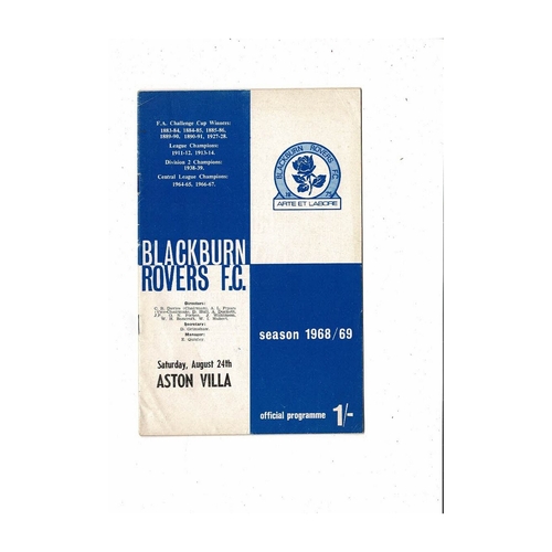 Blackburn Rovers Home Football Programmes