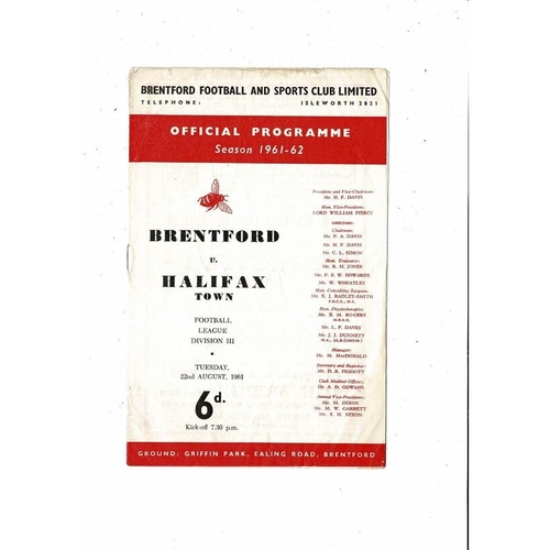 Halifax Town Away Football Programmes